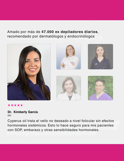 CYPERGLOW: INHIBIDOR DE VELLO FACIAL NO DESEADO PARA MUJERES