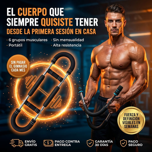 Entrenador de Fuerza Brazo Twister | Músculo Real en Casa sin Ir al Gimnasio
