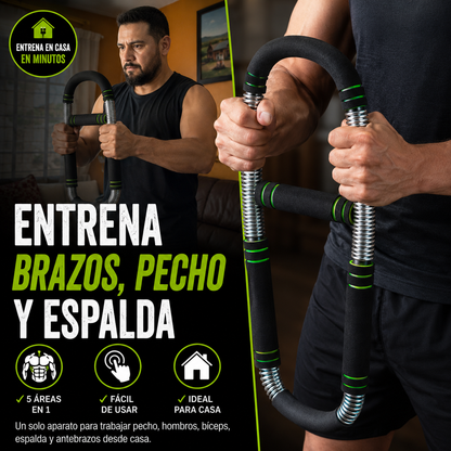 Entrena Brazos, Pecho y Espalda en Casa