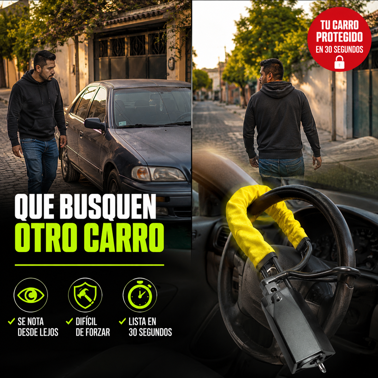 Evita un mal rato y protege tu carro en 30 segundos