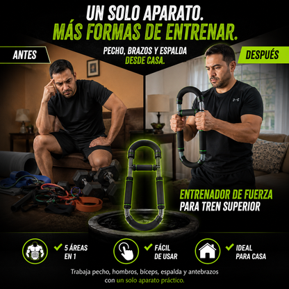 Entrena Brazos, Pecho y Espalda en Casa