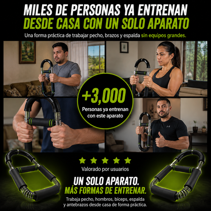 Entrena Brazos, Pecho y Espalda en Casa