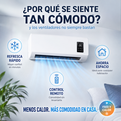 Aire Acondicionado  – Climatización Rápida y Ahorro de Espacio 🌬️