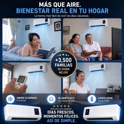 Aire Acondicionado  – Climatización Rápida y Ahorro de Espacio 🌬️