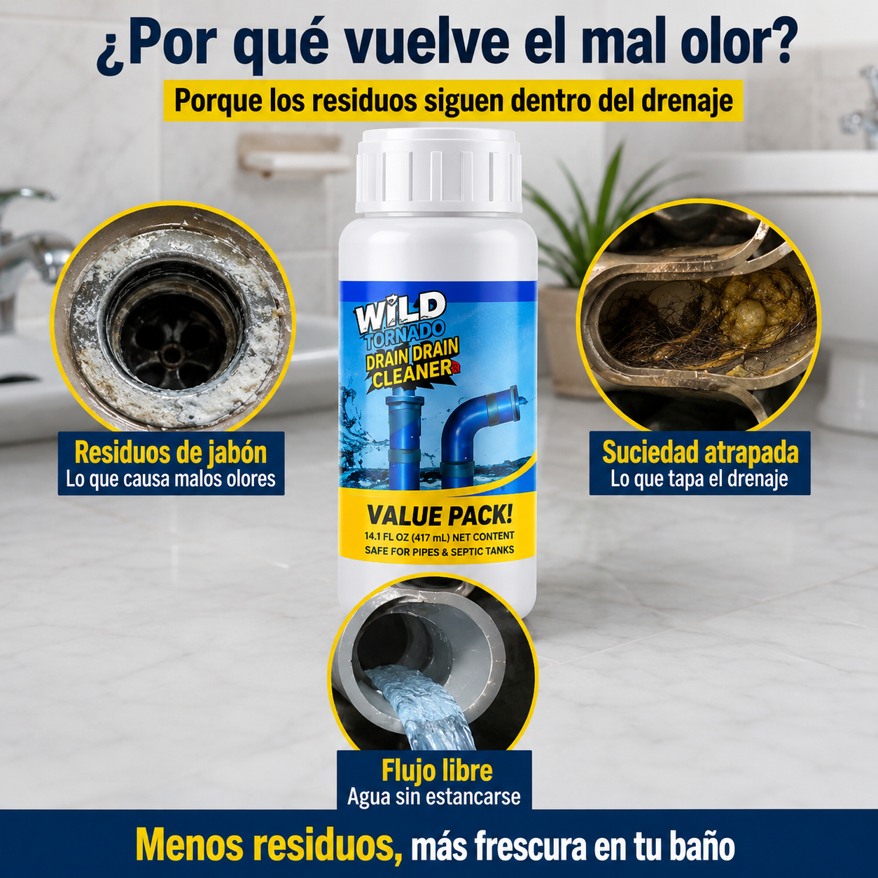 Wild Tornado | Adiós al Mal Olor 💧